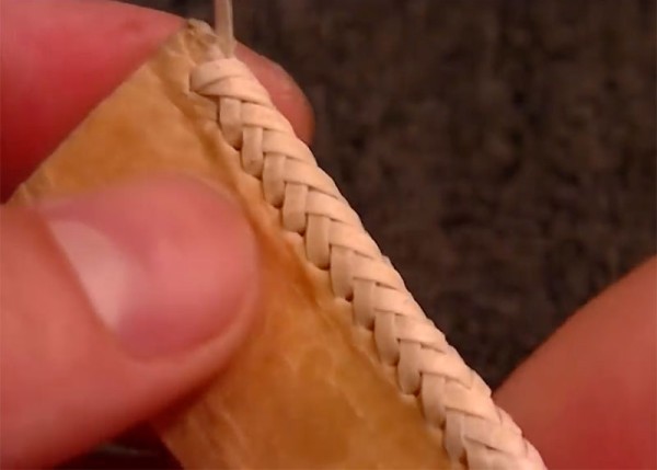 Detailed explanation of leather thread weaving process (video)