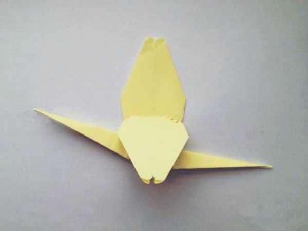 Animal origami-dragonfly making steps