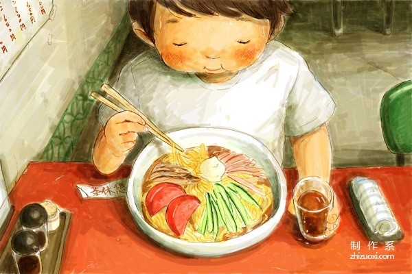 Watercolor illustration by Yuki Kimura