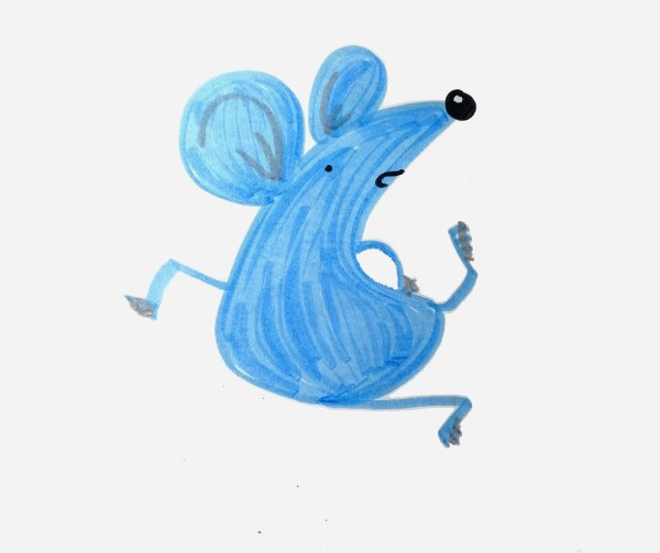 A collection of pictures of simple simple drawings for kindergarten children, simple drawing methods of colorful mice