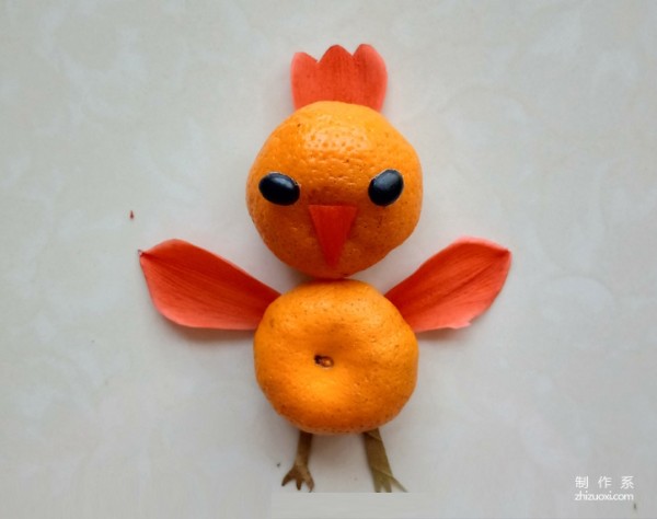 Complete step-by-step guide to orange rooster leaf stickers