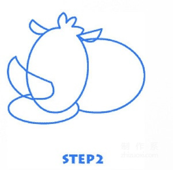 Learn to draw simple drawings, little rhinoceros