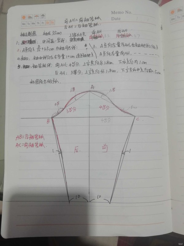 Clothing handmade fabric production tutorial, turtleneck bottoming shirt with tutorial production methods and drawings