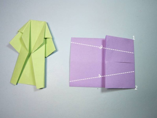 Simple windbreaker origami steps illustrated method