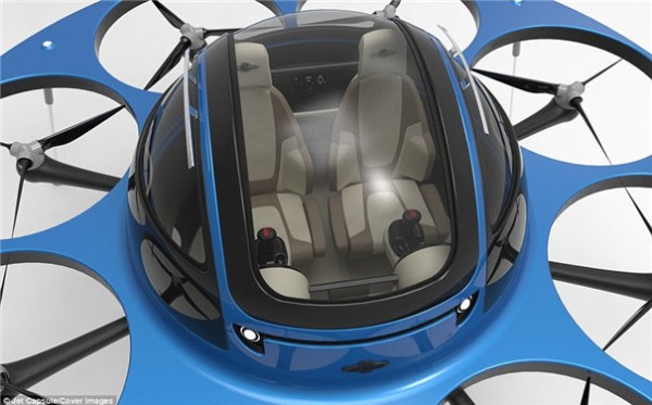 I.F.O concept manned drone looks like a flying saucer