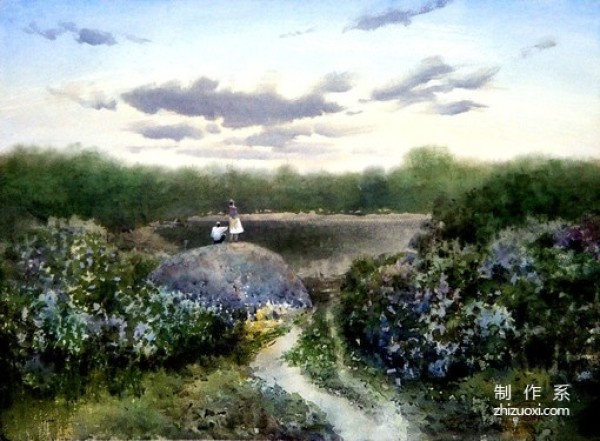 Appreciation of illustrator Sergei Temerev’s beautiful scenery watercolor pictures