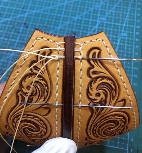 Leather carving lantern