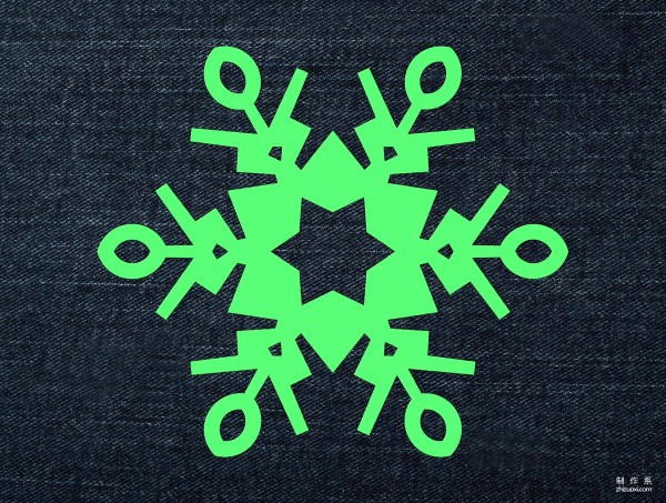 Window grill paper cutting handmade tutorial, how to cut a six-petal snowflake? Beautiful six-petal paper-cut snowflake pattern paper-cut tutorial