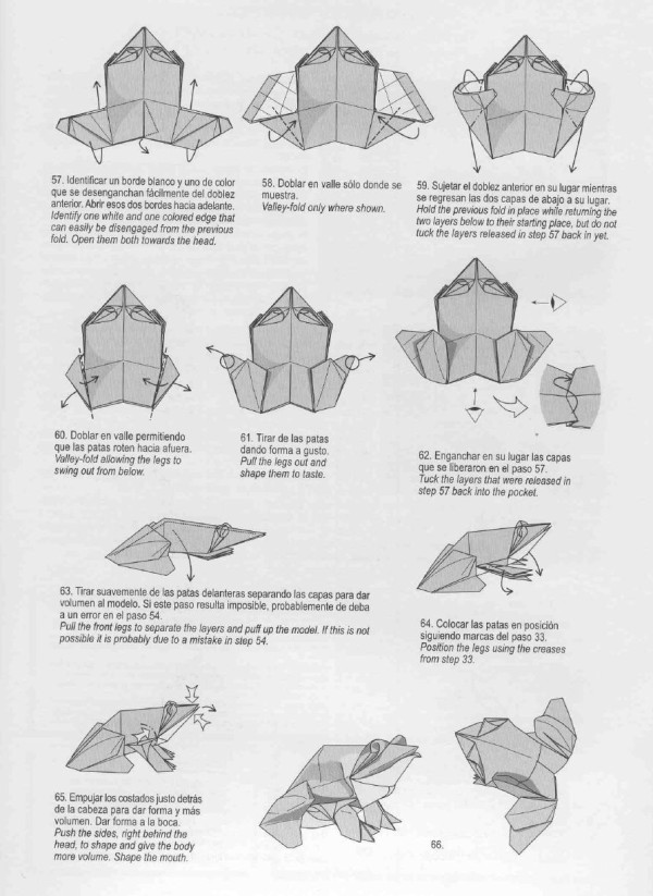 Handmade origami art tutorial, Roman Diaz Toad Rana Toro handmade origami drawing tutorial