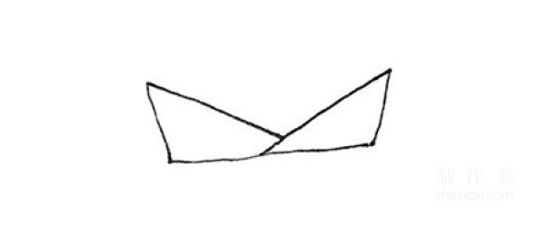 Learn to draw simple drawings, simple drawings of origami boats