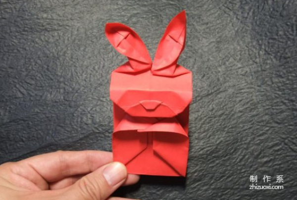 Paper art hand-making tutorial, Abu’s original red envelope for the Year of the Rabbit, real-shot tutorial on hand-made origami