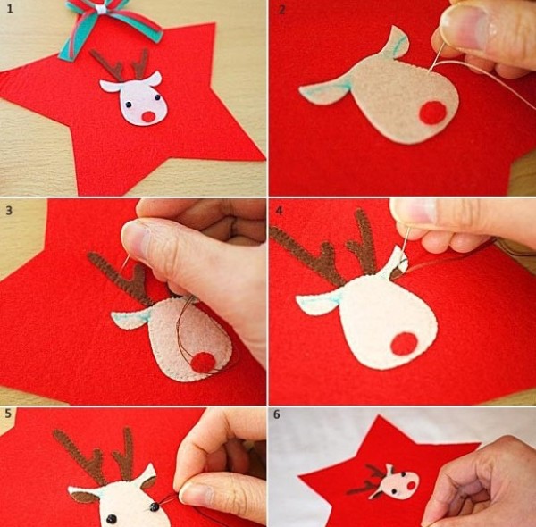 How to DIY Christmas gifts, Elk pillow Christmas gift illustrated tutorial