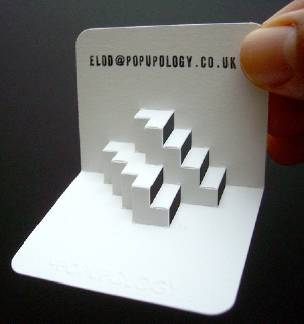 Creative 3D business cards