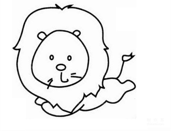 Learn to draw simple strokes, little lion