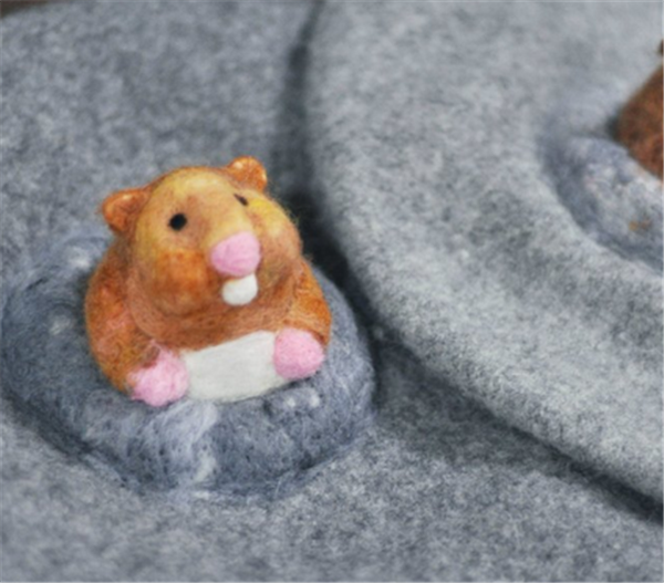 Three cute little animal hats creatively made from handmade wool felt DIY