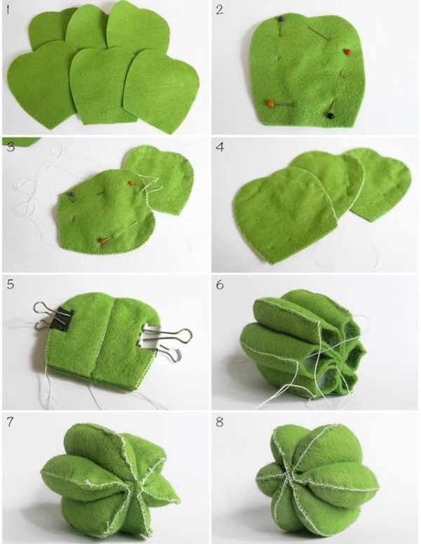 Nonwoven cactus needle insert handmade tutorial