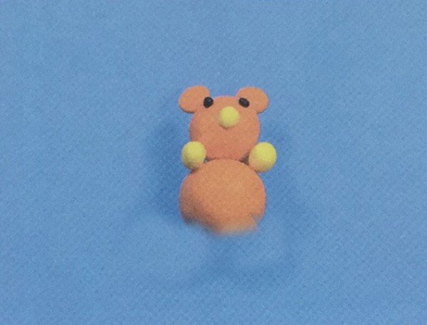 How to make a space clay bear for kindergarten middle class