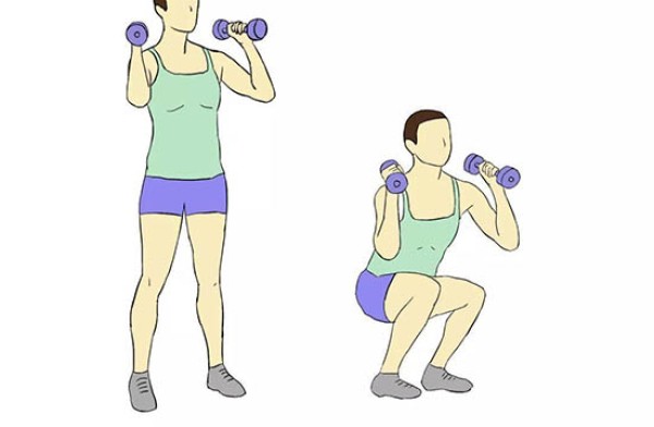 Illustration of essentials of squat jump movement