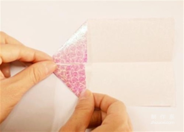 Illustration of how to make a simple paper airplane origami for children