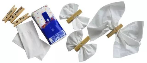 How to make origami napkin butterflies for children