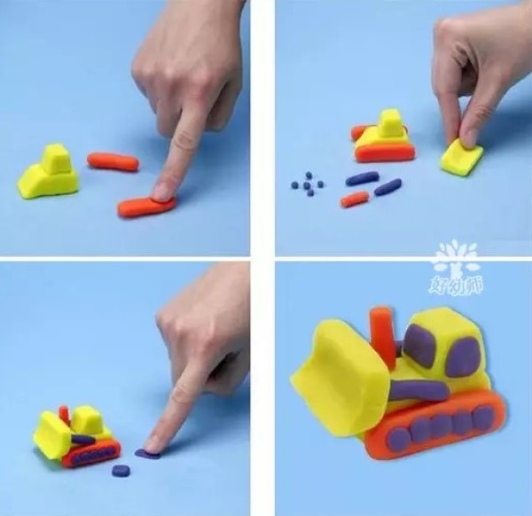 Tutorial on making toys with ultra-light clay DIY for primary school students