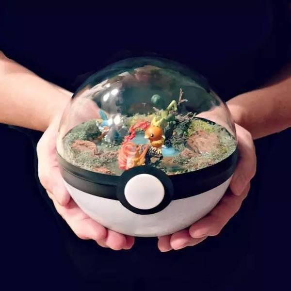 Handmade DIY Pokemon glass ball microscopic works