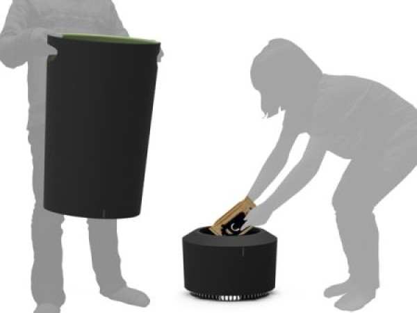 Vacuum-type trash can