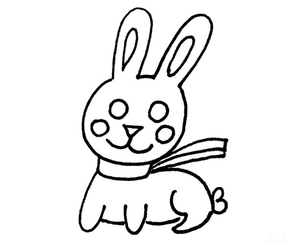 Simple steps for drawing rabbits