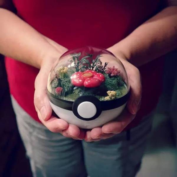 Handmade DIY Pokemon glass ball microscopic works