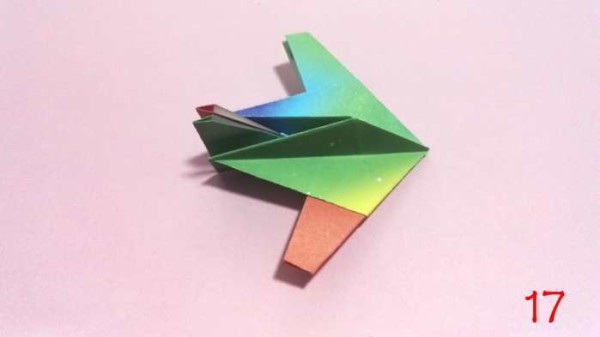 Teach you a simple origami fighter model handmade origami tutorial