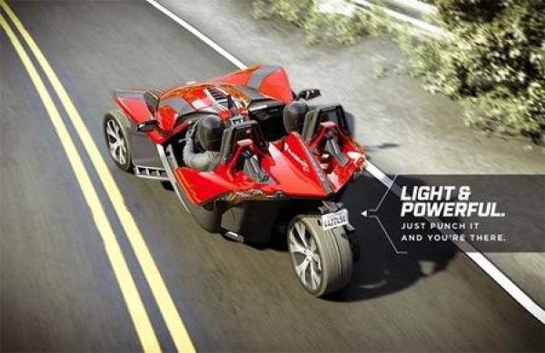 Super cool three-wheeled sports car Slingshot