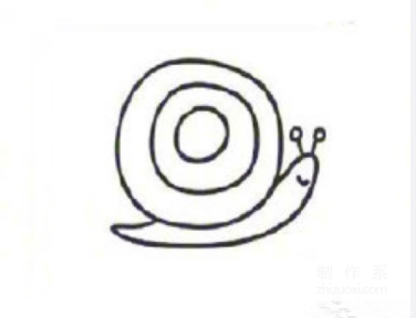 Learn to draw simple drawings, simple drawings of snails