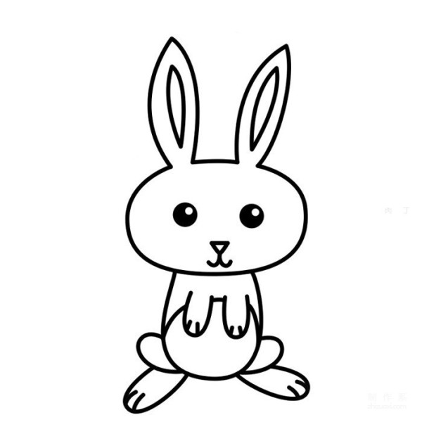 Learn to draw simple drawings, cartoon rabbits