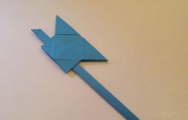 Origami of an ax Origami tutorial for children