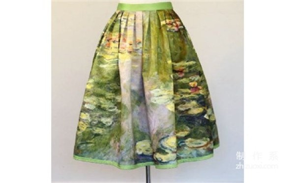 Super literary and artistic famous painting skirt