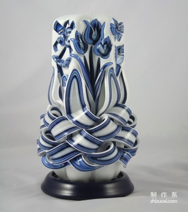 The art of candle carving