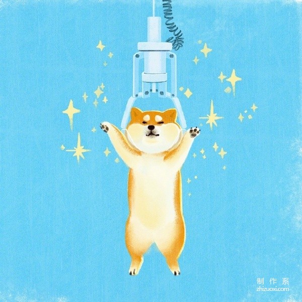 Silly and cute Shiba Inu illustration pictures