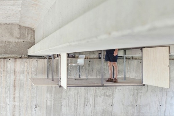 Private suspended studio under the overpass