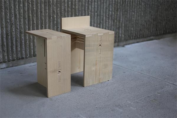 Furniture that can be assembled arbitrarily like building blocks