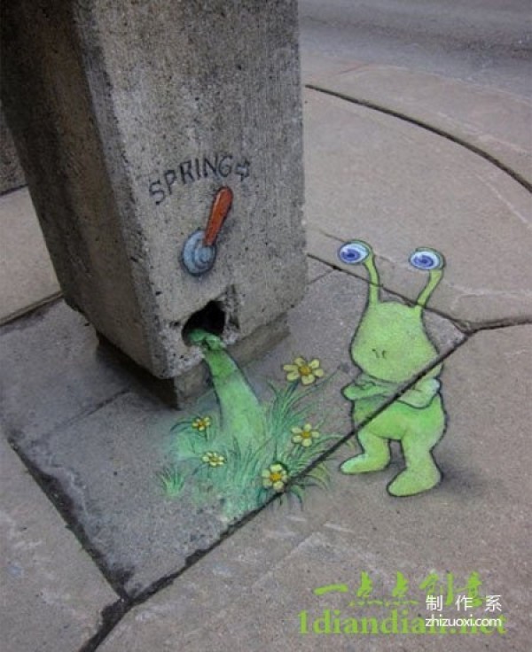 Creative street graffiti