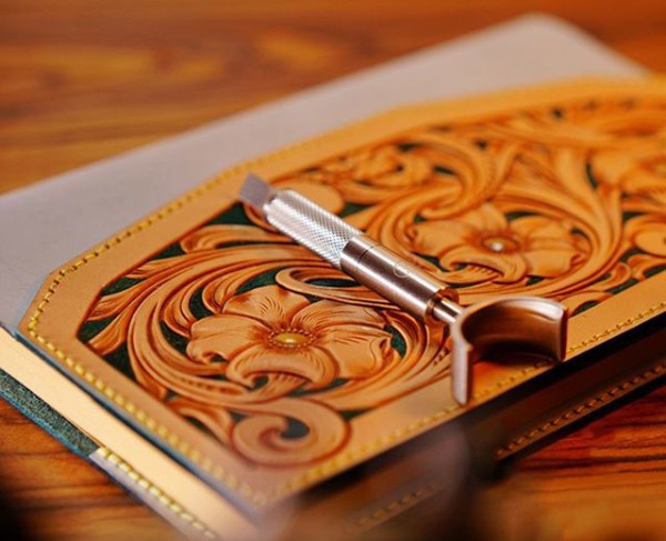 Notebook Leather Carving Making Tutorial