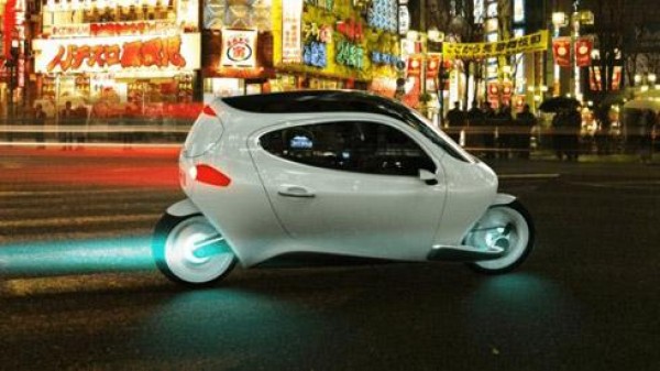 Capsule future electric car