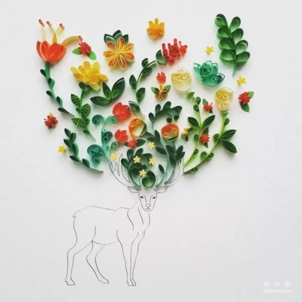 When paper quilling meets illustration, something magical happens