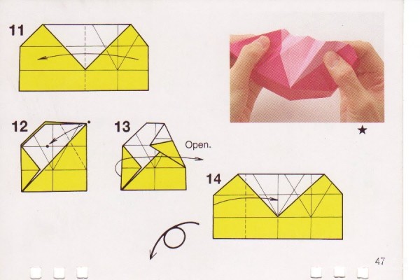 Paper art hand-making tutorial, combined origami hexagonal box hand-made origami illustrated tutorial