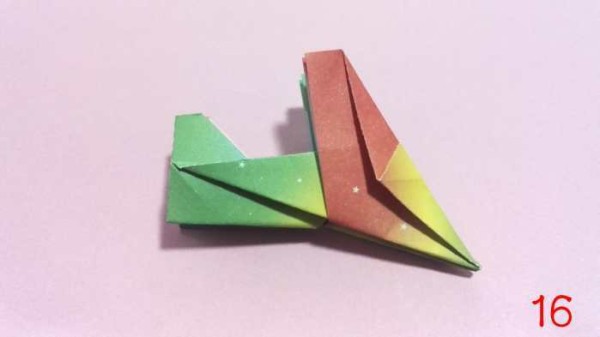 Teach you a simple origami fighter model handmade origami tutorial