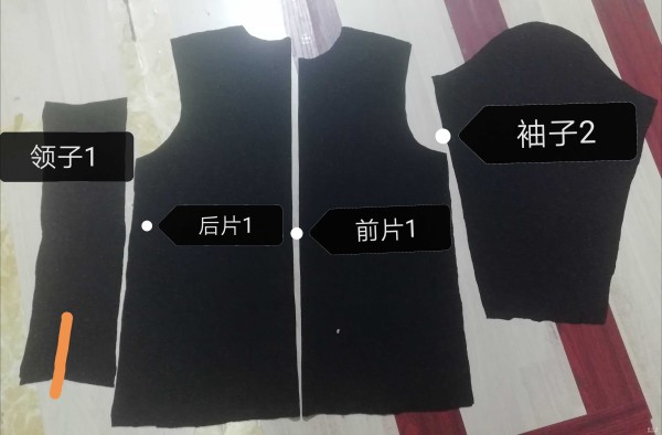 Clothing handmade fabric production tutorial, turtleneck bottoming shirt with tutorial production methods and drawings