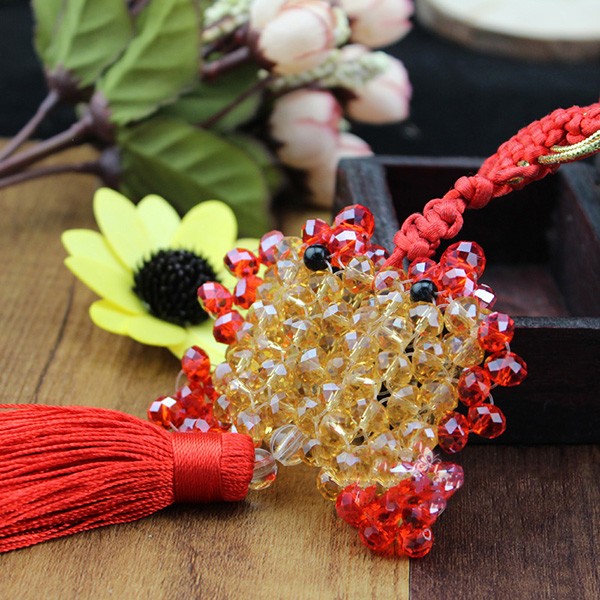 Beautiful Pisces Fitted Handmade DIY Beaded Chinese Knot Pendant