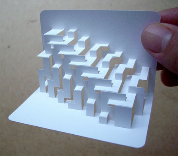 Creative 3D business cards