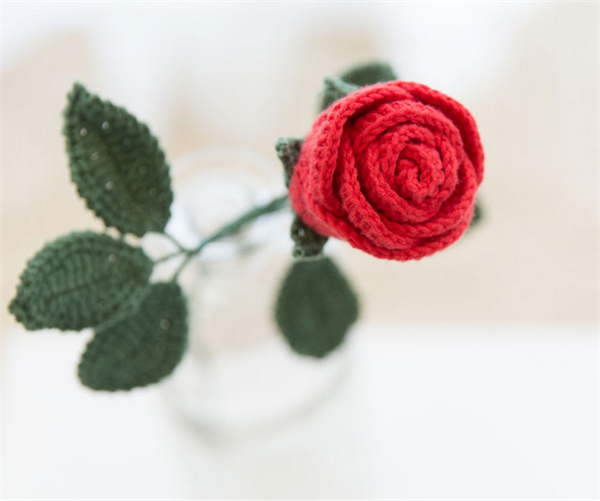 Cotton wool hand diy knitting crochet romantic roses