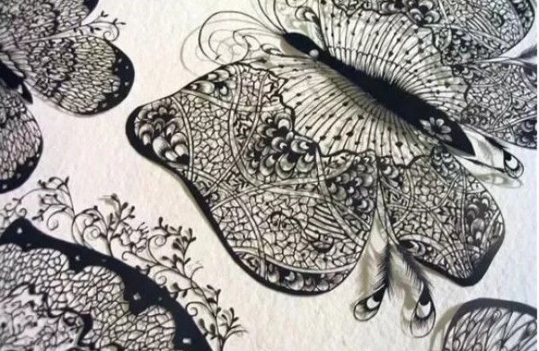 Stunning display of traditional paper-cut art works